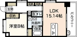 メディオコート大手町【7階】の間取り