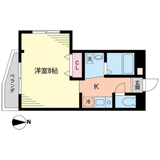 コスモ新百合丘II【1階】の間取り
