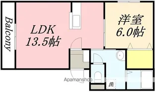セゾンクレールAoyagiII【1階】の間取り
