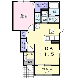 プロムナード【1階】の間取り