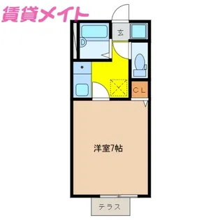 MGアパート【1階】の間取り