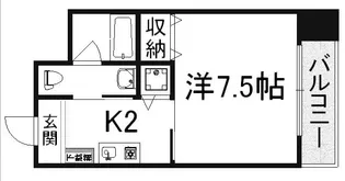 HF河原町二条レジデンス【9階】の間取り