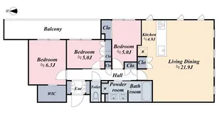 Embassy Suite【1階】の間取り