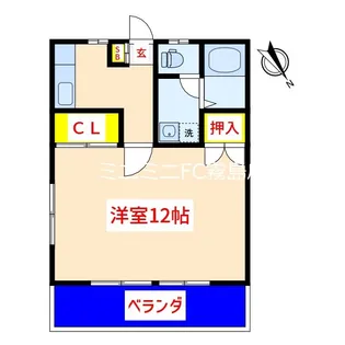 クラージュ【1階】の間取り
