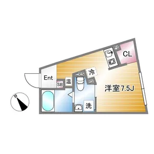 GRANQUAL WAKABAYASHI【2階】の間取り