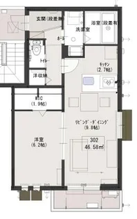 プランドール元町【3階】の間取り
