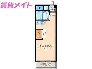 ハイツ富田II【3階】の間取り