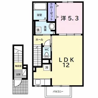 サンヴェール 蔵波 4【2階】の間取り