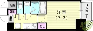 セオリー神戸クレール【12階】の間取り