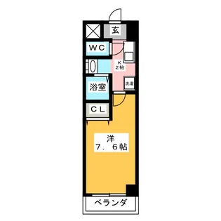 リアライズ黄金(旧ステージア黄金)【8階】の間取り