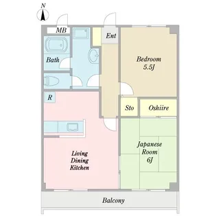 クレメンス越谷【1階】の間取り