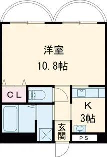 Rコート長崎【2階】の間取り
