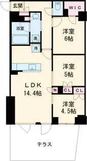 343レジデンス後楽園の間取り