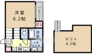 HERMITAGE桜山【2階】の間取り
