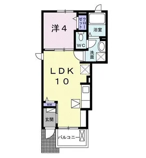 スプリングテラス【1階】の間取り