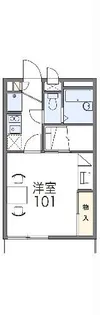 レオパレスファーストウィング【1階】の間取り