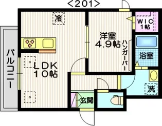 Spring大井町【2階】の間取り