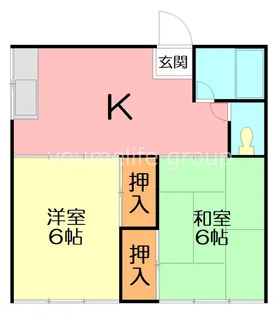さつき荘A【2階】の間取り