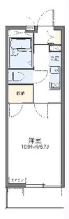 レオパレスリモーネ6【2階】の間取り