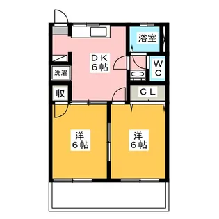 フィオーレイシハラ【1階】の間取り