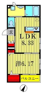 ボヌール【2階】の間取り