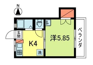 ハイムU【1階】の間取り