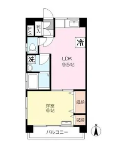 コスモ千鳥【1階】の間取り