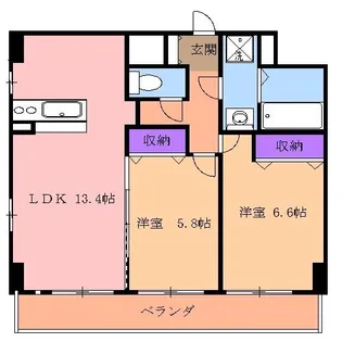 クラティオ【4階】の間取り