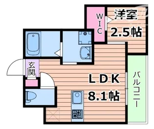 リアコート千里丘ISOUTH【2階】の間取り