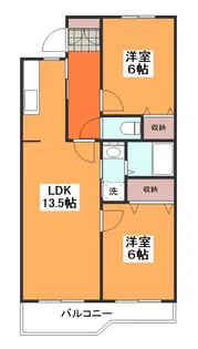 グリーンパークムサシノ【2階】の間取り