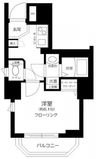 ガーラ芝御成門【9階】の間取り