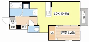 シャインバレー【1階】の間取り