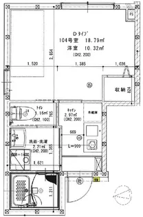 パークノート東日暮里【1階】の間取り