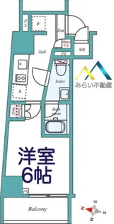 ARCOBALENO YOKOHAMAKOYASU【9階】の間取り