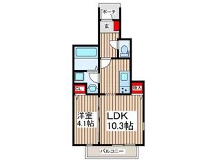 Prestige Own【1階】の間取り