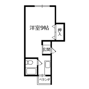 アーバンホームズ第1桜川【2階】の間取り