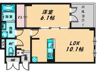 オベルジーヌ【2階】の間取り
