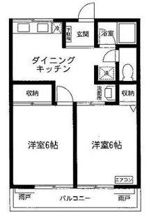 シティハイム ハイテール1【1階】の間取り