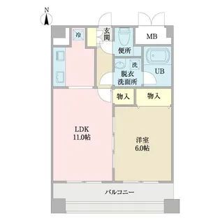 エスタフレンテ【4階】の間取り
