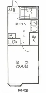 メゾンドローム【1階】の間取り