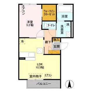 アイビス【1階】の間取り