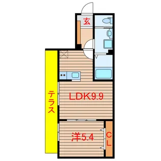 Eriu【1階】の間取り