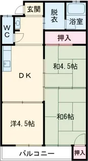 コーポ城崎【1階】の間取り
