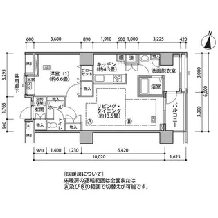 東雲キャナルコートCODAN18号棟【9階】の間取り