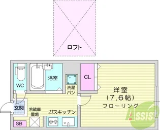 シンフォニー萩ケ丘【2階】の間取り