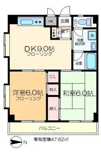 中島ICハイツ【5階】の間取り