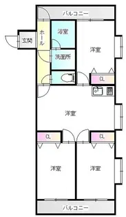 スカイツリーマンション【4階】の間取り