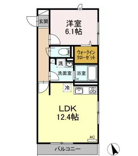 BLESS辻堂【2階】の間取り