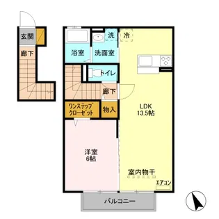 メゾンアクアII【2階】の間取り