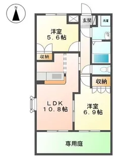 アーバンハイム【1階】の間取り